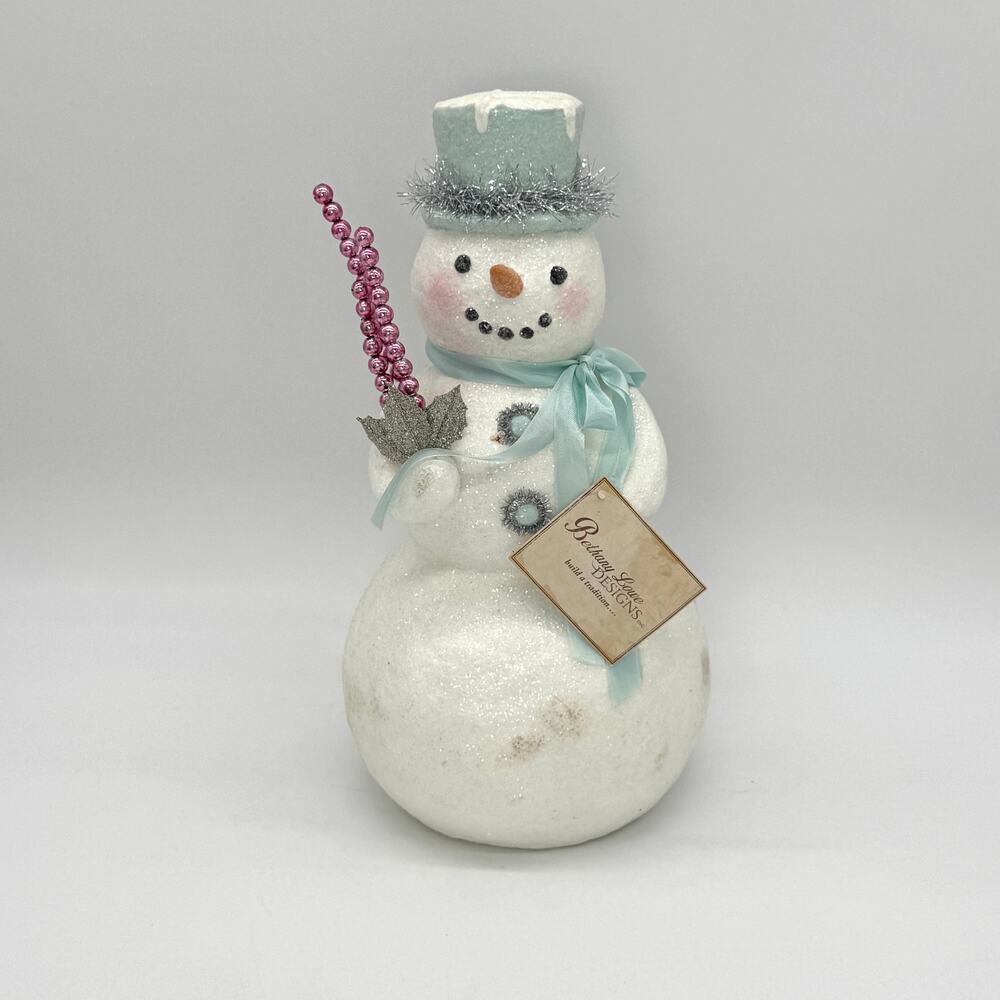 New Bethany Lowe Flea Market Snowman Christmas Winter Figure 12.5” PLEASE READ